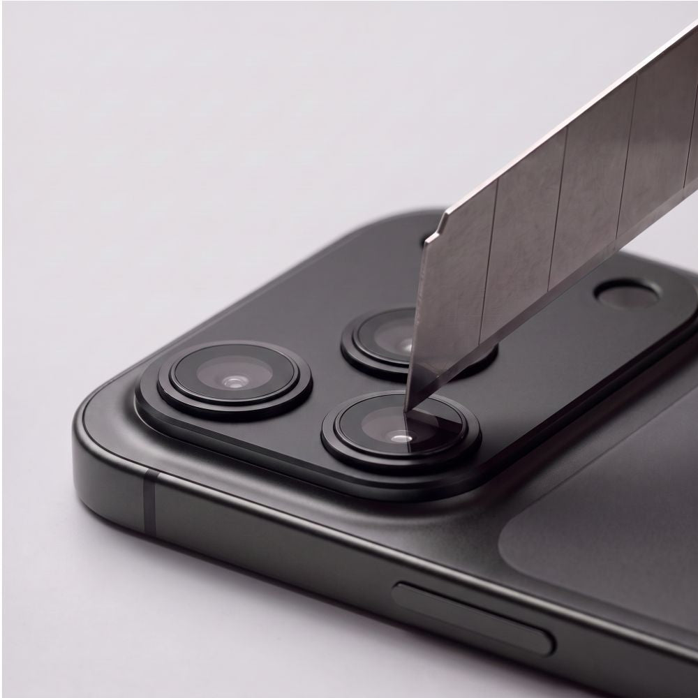 Tech-Protect iPhone 18 Pro - Camfull Fit+ - Προστατευτικό για την Κάμερα με Αντιχαρακτικό Γυαλί - Black