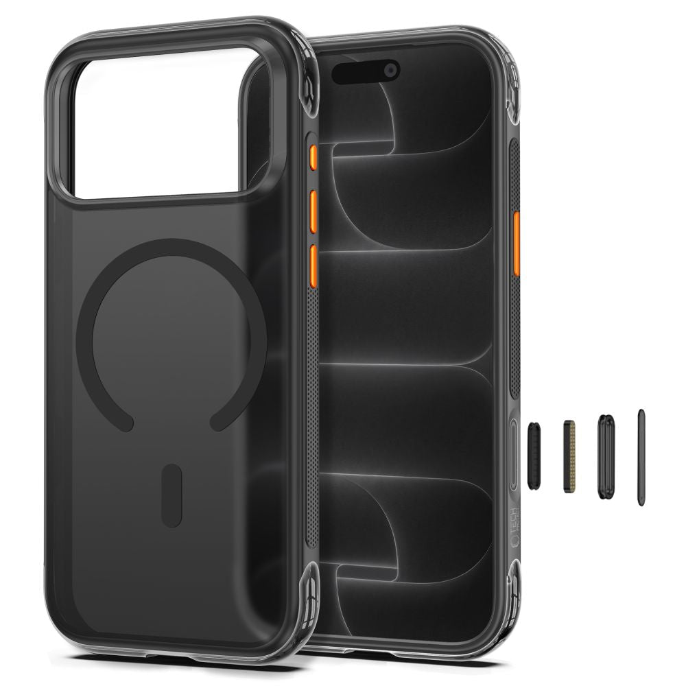 Tech-Protect iPhone 18 Pro / iPhone 17 Pro - Σκληρή Θήκη MagSafe με Πλαίσιο Σιλικόνης - MagAir CC - Matte Black