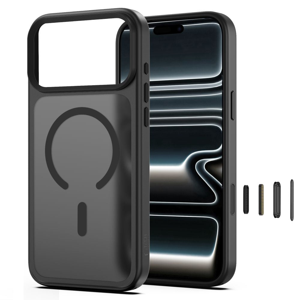 Tech-Protect iPhone 18 Pro / iPhone 17 Pro - Σκληρή Θήκη MagSafe με Πλαίσιο Σιλικόνης - MagMat CC - Matte Black