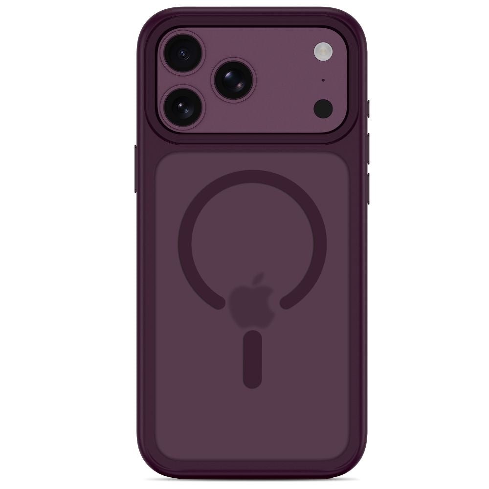 Tech-Protect iPhone 18 Pro / iPhone 17 Pro - Σκληρή Θήκη MagSafe με Πλαίσιο Σιλικόνης - MagMat CC - Matte Burgundy