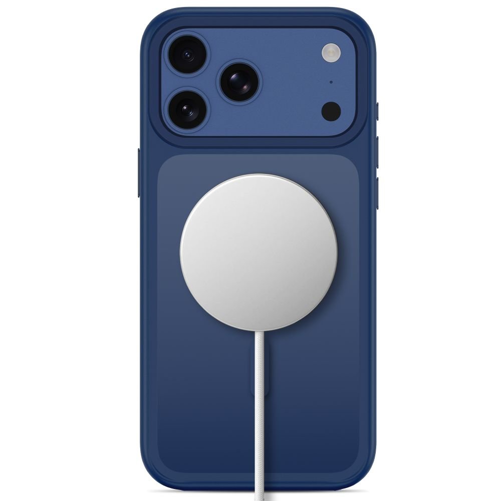 Tech-Protect iPhone 18 Pro / iPhone 17 Pro - Σκληρή Θήκη MagSafe με Πλαίσιο Σιλικόνης - MagMat CC - Matte Deep Blue