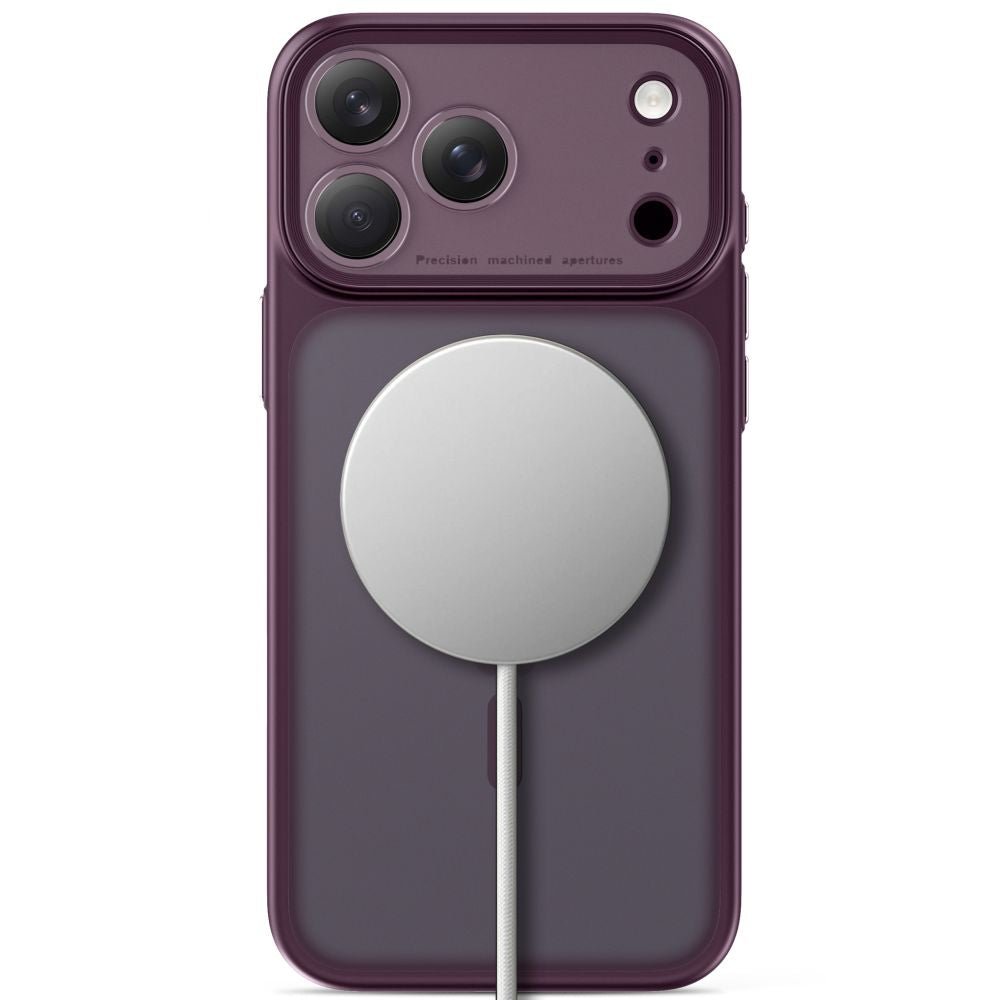 Tech-Protect iPhone 18 Pro / iPhone 17 Pro - Σκληρή Θήκη με Πλαίσιο Σιλικόνης και MagSafe - MagPrime MagSafe CC - Matte Burgundy