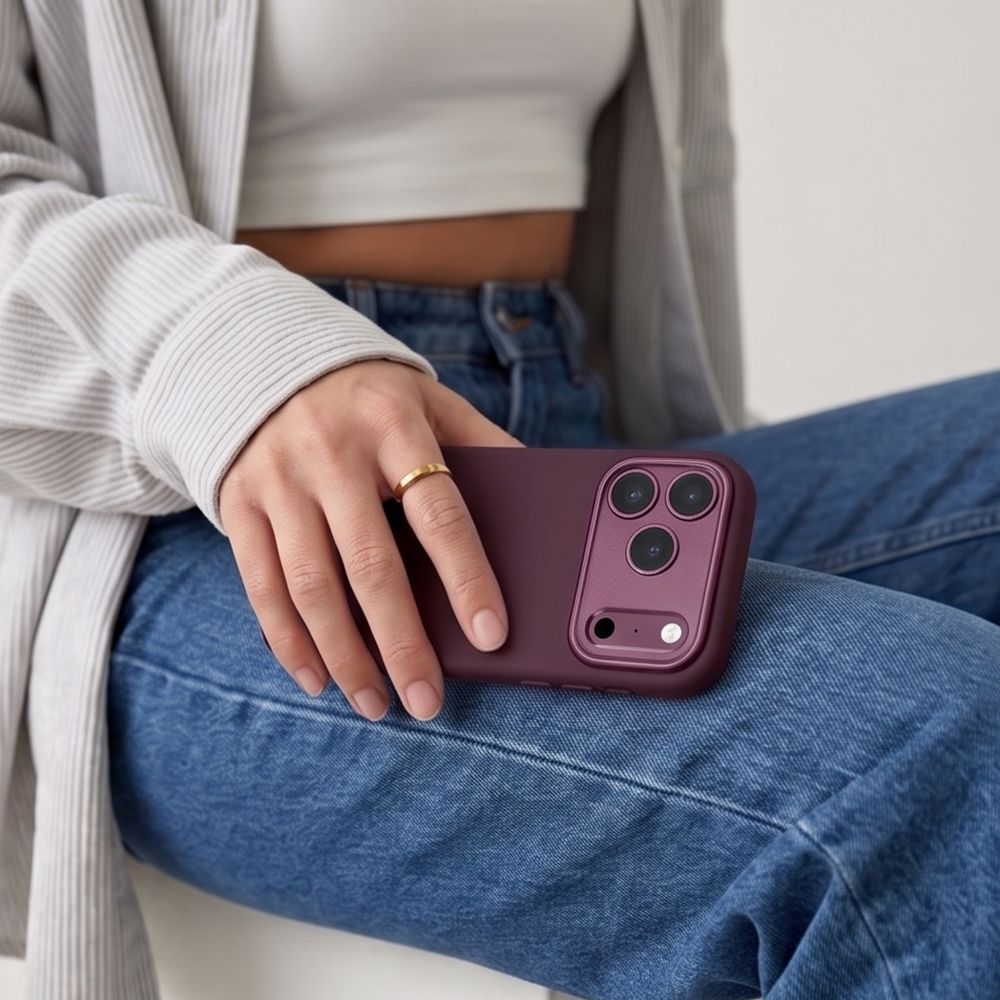 Tech-Protect iPhone 18 Pro / iPhone 17 Pro - Σκληρή Θήκη με Πλαίσιο Σιλικόνης και MagSafe - Uniq MagSafe CC - Burgundy