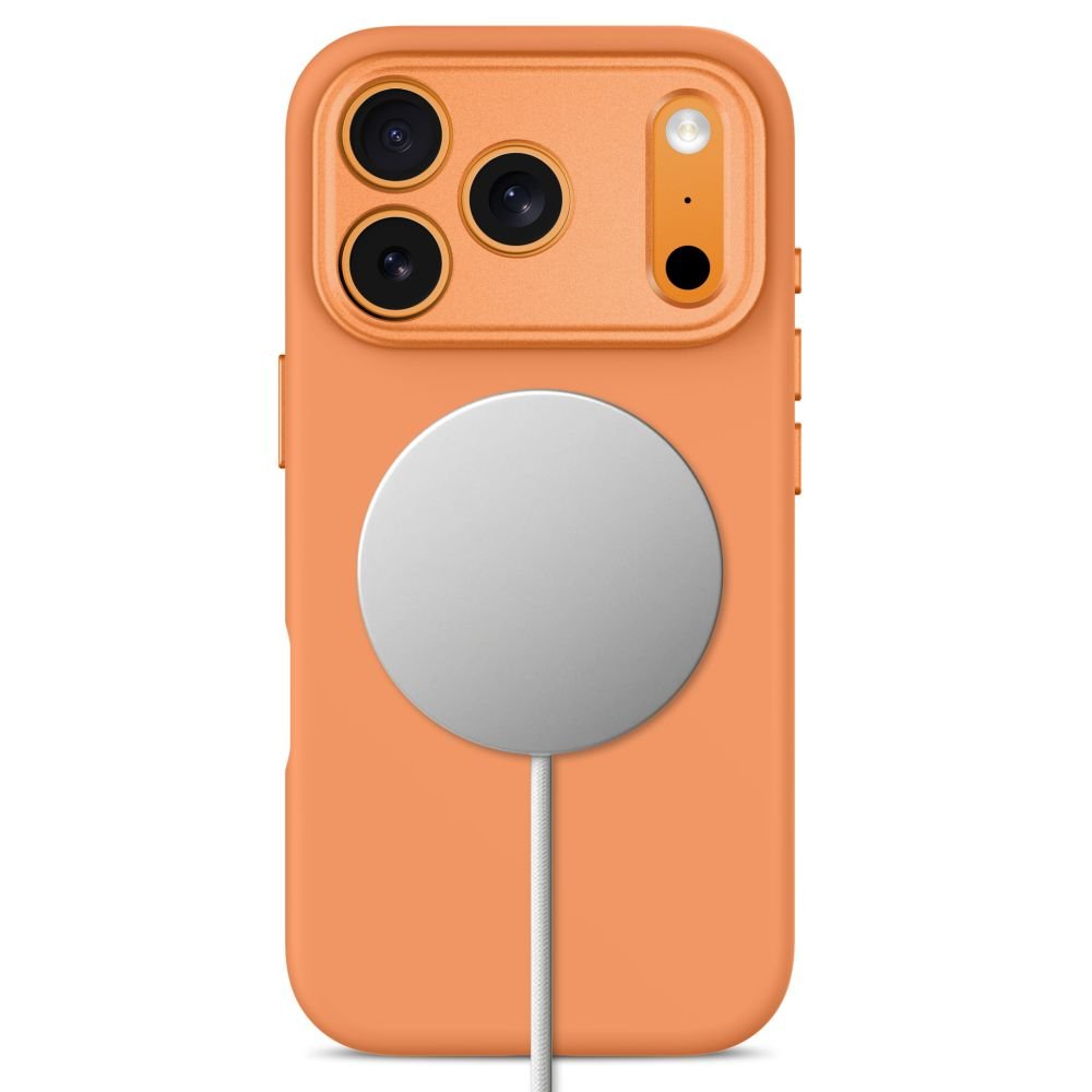 Tech-Protect iPhone 18 Pro / iPhone 17 Pro - Σκληρή Θήκη με Πλαίσιο Σιλικόνης και MagSafe - Uniq MagSafe CC - Cosmic Orange