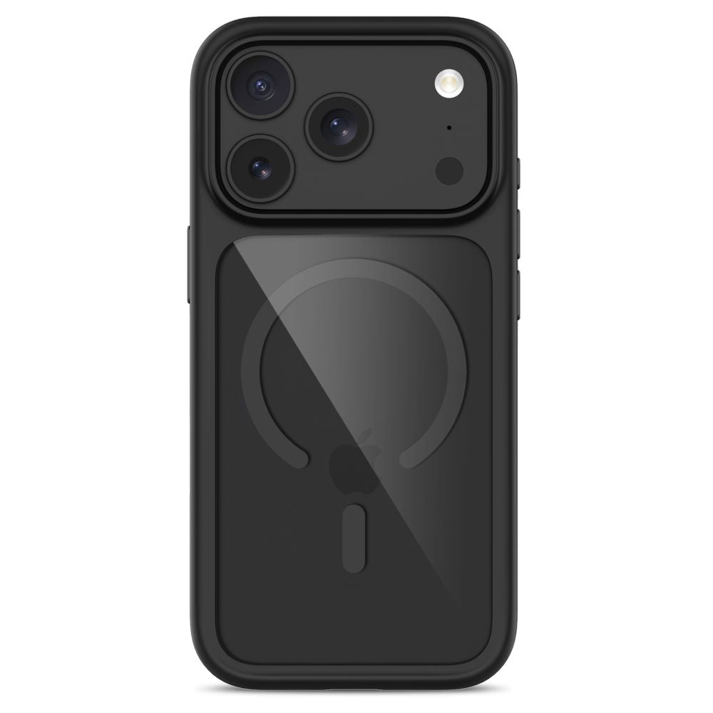 Tech-Protect iPhone 18 Pro / iPhone 17 Pro - Σκληρή Θήκη με Πλαίσιο Σιλικόνης MagSafe και 2 Αντιχαρακτικά Γυαλιά Οθόνης - MagOne CC - Black / Clear