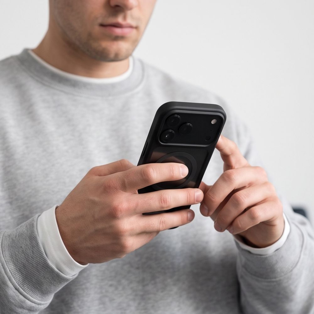 Tech-Protect iPhone 18 Pro / iPhone 17 Pro - Σκληρή Θήκη με Πλαίσιο Σιλικόνης MagSafe και 2 Αντιχαρακτικά Γυαλιά Οθόνης - MagOne CC - Black / Clear