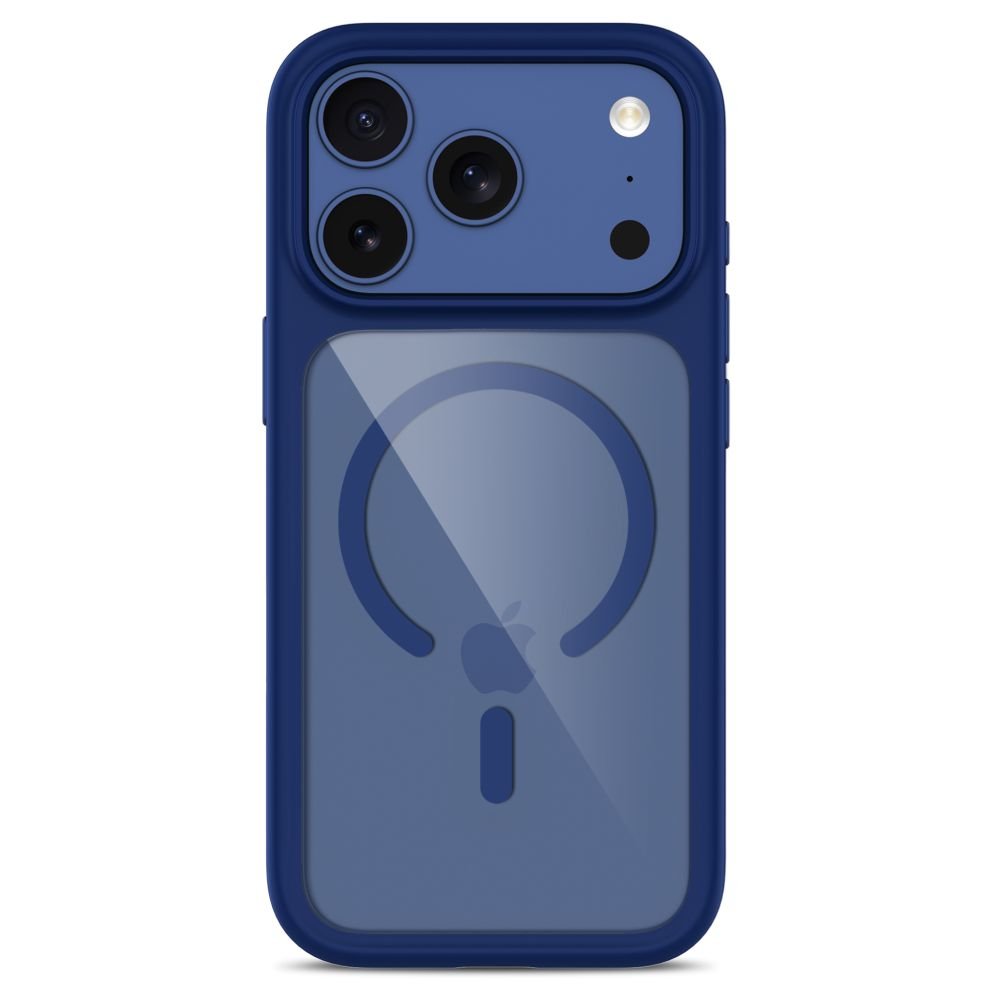 Tech-Protect iPhone 18 Pro / iPhone 17 Pro - Σκληρή Θήκη με Πλαίσιο Σιλικόνης MagSafe και 2 Αντιχαρακτικά Γυαλιά Οθόνης - MagOne CC - Deep Blue / Clear