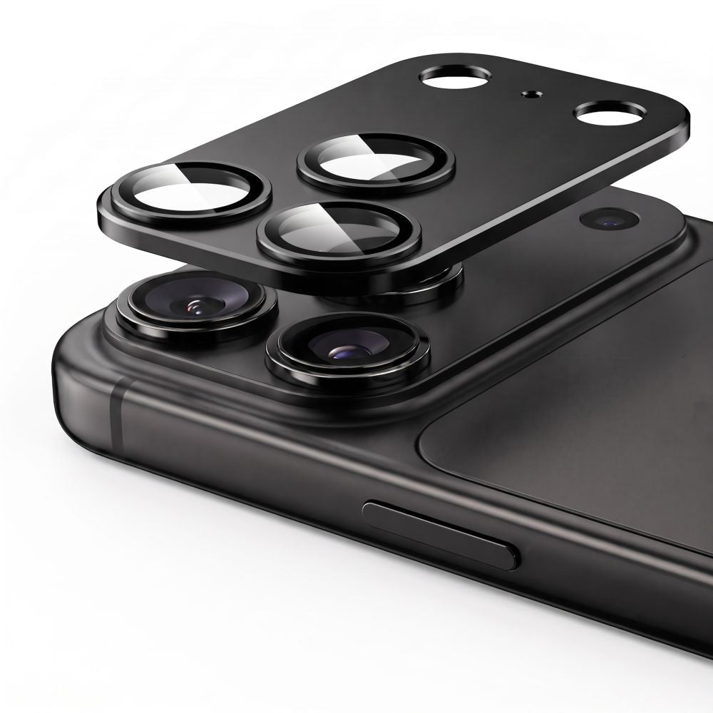 Tech-Protect iPhone 18 Pro Max - Camfull Fit+ - Προστατευτικό για την Κάμερα με Αντιχαρακτικό Γυαλί - Black