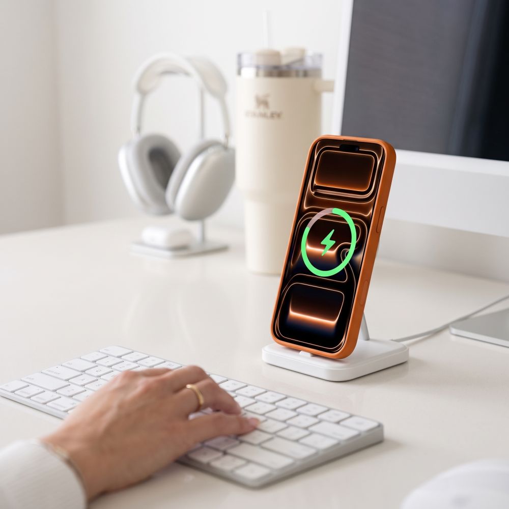 Tech-Protect iPhone 18 Pro Max / iPhone 17 Pro Max - Σκληρή Θήκη με Πλαίσιο Σιλικόνης και MagSafe - MagPeak MagSafe CC - Matte Cosmic Orange