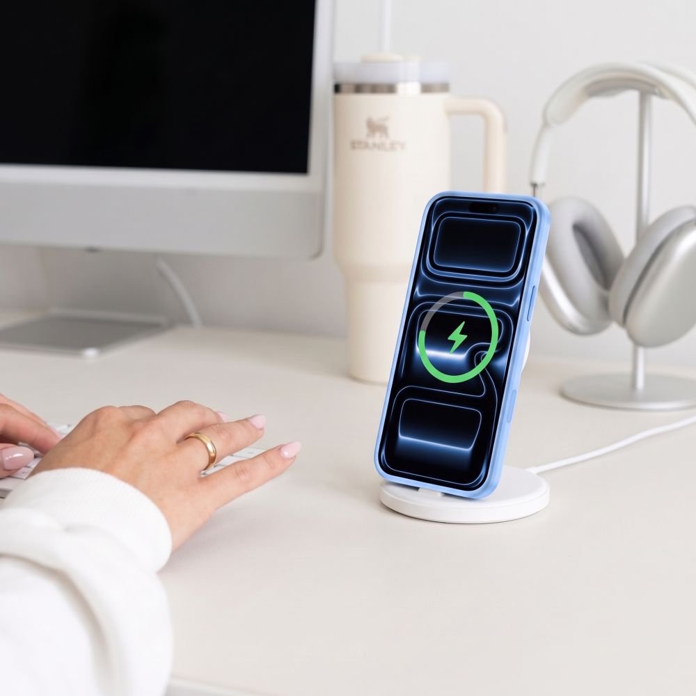 Tech-Protect iPhone 18 Pro Max / iPhone 17 Pro Max - Σκληρή Θήκη με Πλαίσιο Σιλικόνης και MagSafe - MagPeak MagSafe CC - Matte Light Blue
