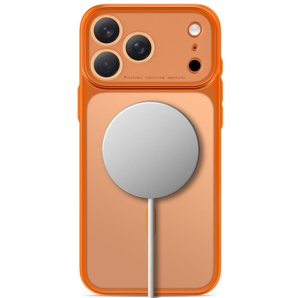 Tech-Protect iPhone 18 Pro Max / iPhone 17 Pro Max - Σκληρή Θήκη με Πλαίσιο Σιλικόνης και MagSafe - MagPrime MagSafe CC - Matte Cosmic Orange