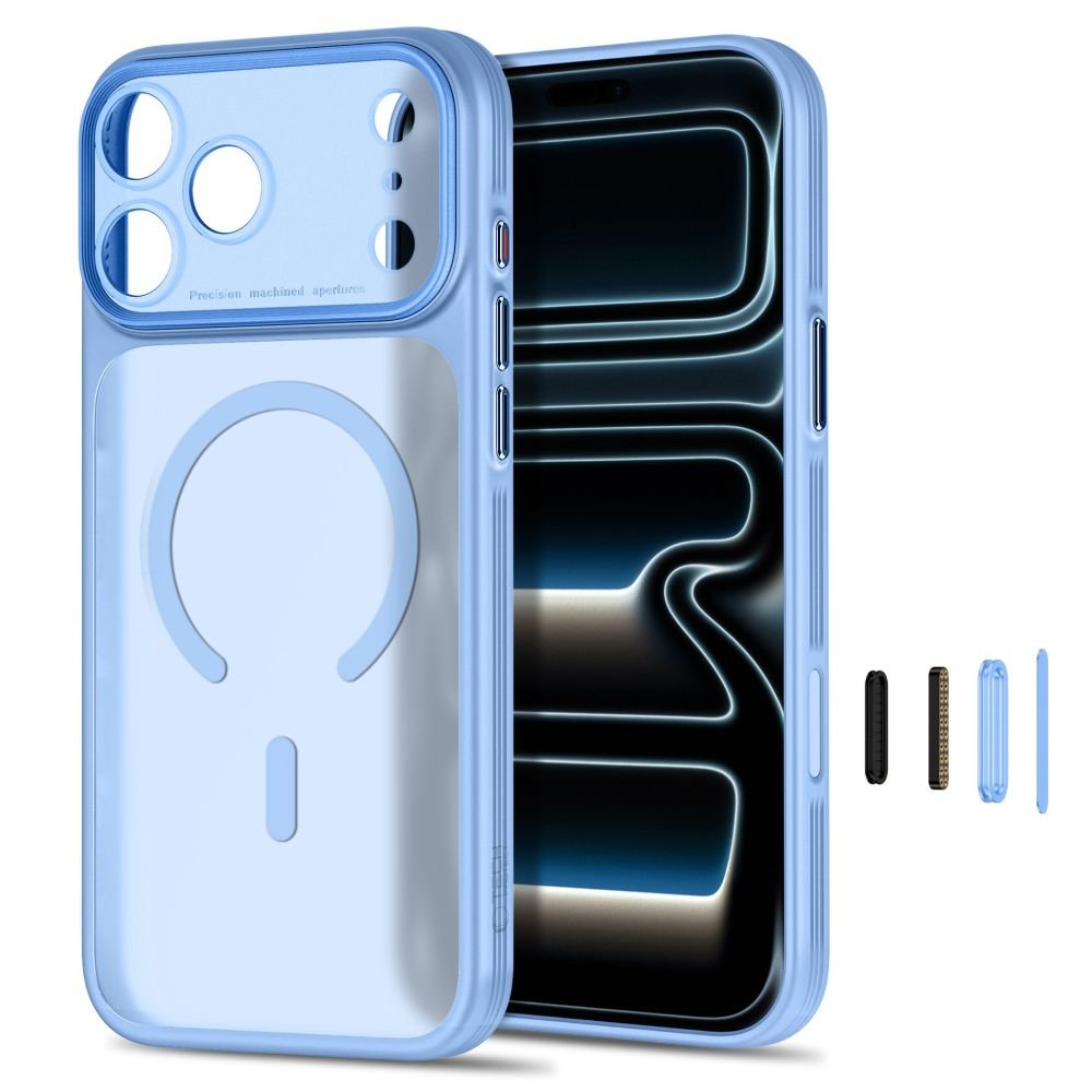 Tech-Protect iPhone 18 Pro Max / iPhone 17 Pro Max - Σκληρή Θήκη με Πλαίσιο Σιλικόνης και MagSafe - MagPrime MagSafe CC - Matte Light Blue