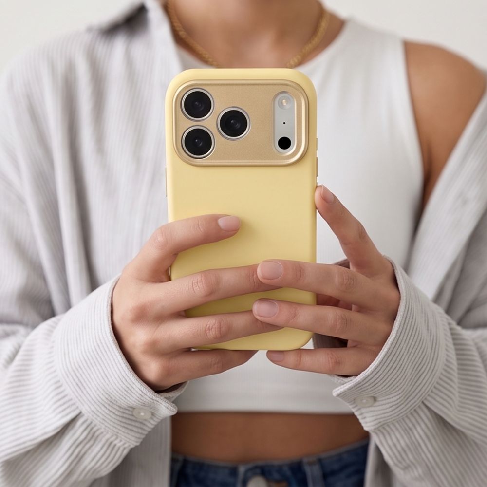 Tech-Protect iPhone 18 Pro Max / iPhone 17 Pro Max - Σκληρή Θήκη με Πλαίσιο Σιλικόνης και MagSafe - Uniq MagSafe CC - Mellow Yellow