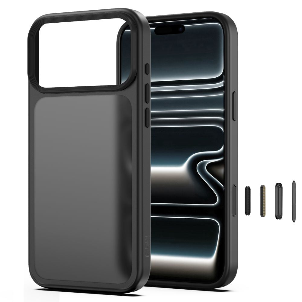 Tech-Protect iPhone 18 Pro Max / iPhone 17 Pro Max - Σκληρή Θήκη με Πλαίσιο Σιλικόνης - MagMat CC - Matte Black