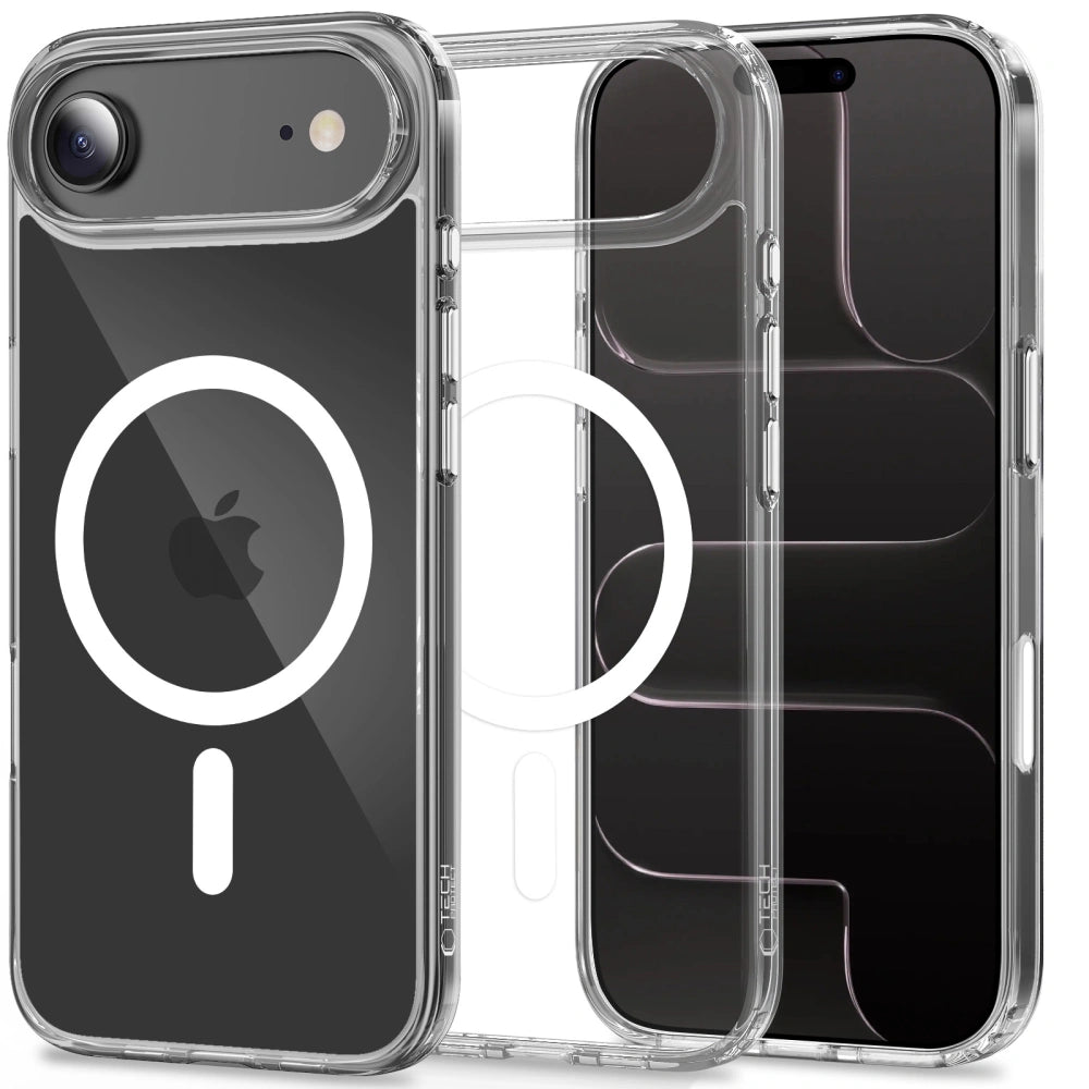 Tech - Protect iPhone Air - Flexair Hybrid CC MagSafe - Σκληρή Θήκη με Πλαίσιο Σιλικόνης - Clear