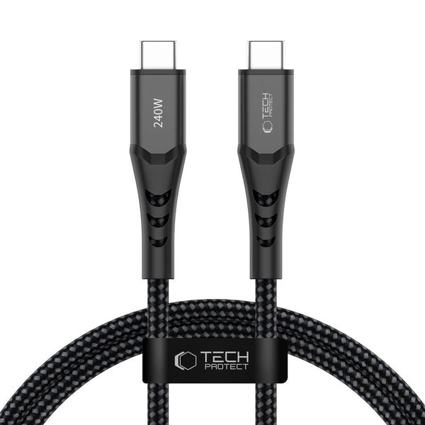 Tech - Protect Καλώδιο Δεδομένων και Φόρτισης Type - C to Type - C PD 240W QC3.0 - Ultraboost UB11T - 1m - Black