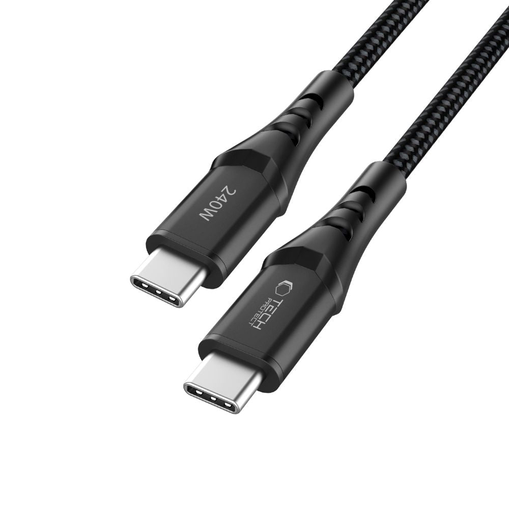 Tech - Protect Καλώδιο Δεδομένων και Φόρτισης Type - C to Type - C PD 240W QC3.0 - Ultraboost UB11T - 2m - Black
