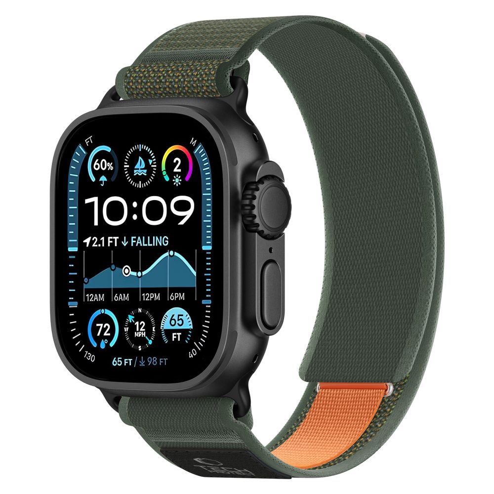Tech - Protect Λουράκι Apple Watch 8/9/10/11 - SE (1/2/3) - Ultra (1/2/3) – 44/45/46/49mm Nylon Elite - Green / Orange