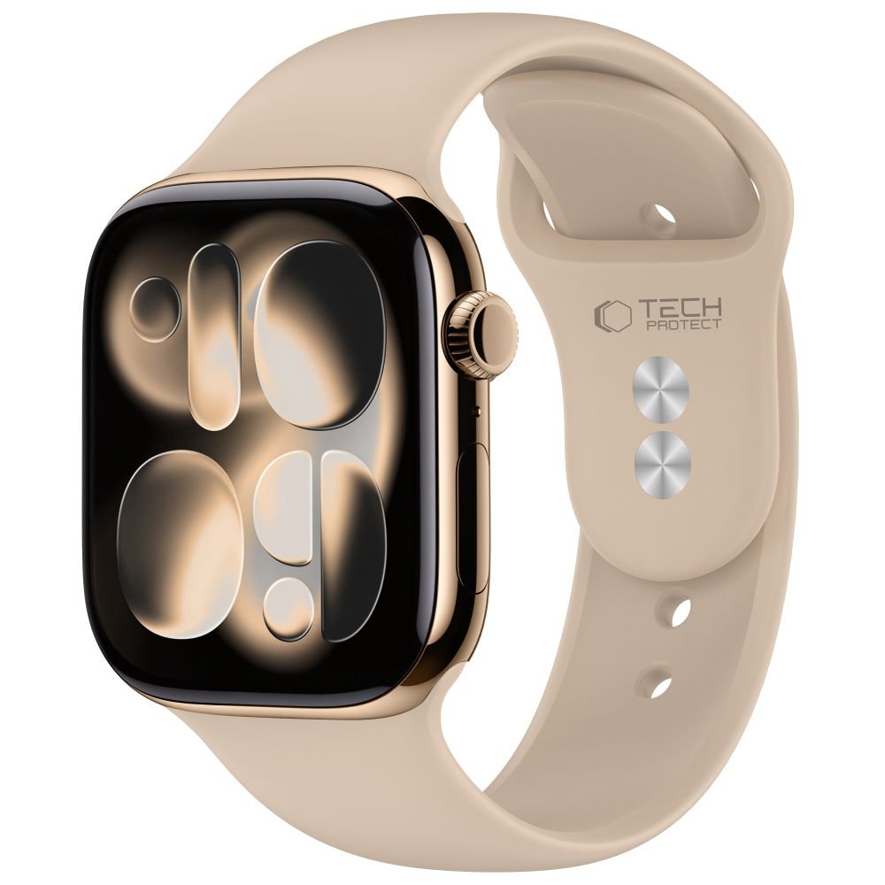 Tech-Protect Λουράκι Apple Watch 8/9/10/11/12 - SE (1/2/3) - Ultra (1/2/3/4) - 44/45/46/49mm Σιλικόνης - Silicone - Walnut