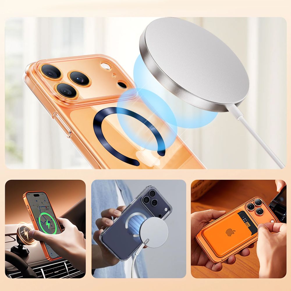Tech - Protect Μαγνητικός Δακτύλιος MagSafe - MMP - 210 - 2 Τεμάχια - Black / Cosmic Orange