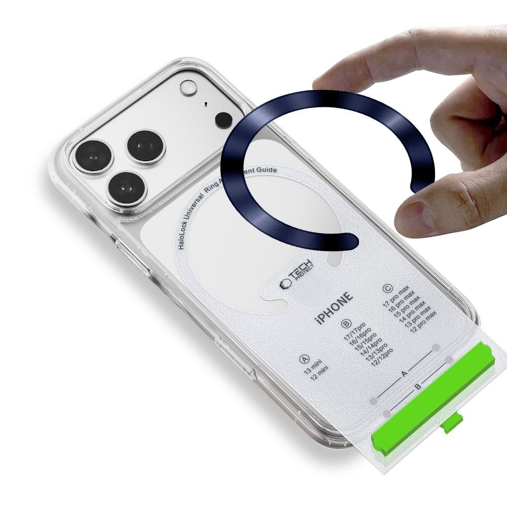 Tech - Protect Μαγνητικός Δακτύλιος MagSafe - MMP - 210 - 2 Τεμάχια - Deep Blue / Silver