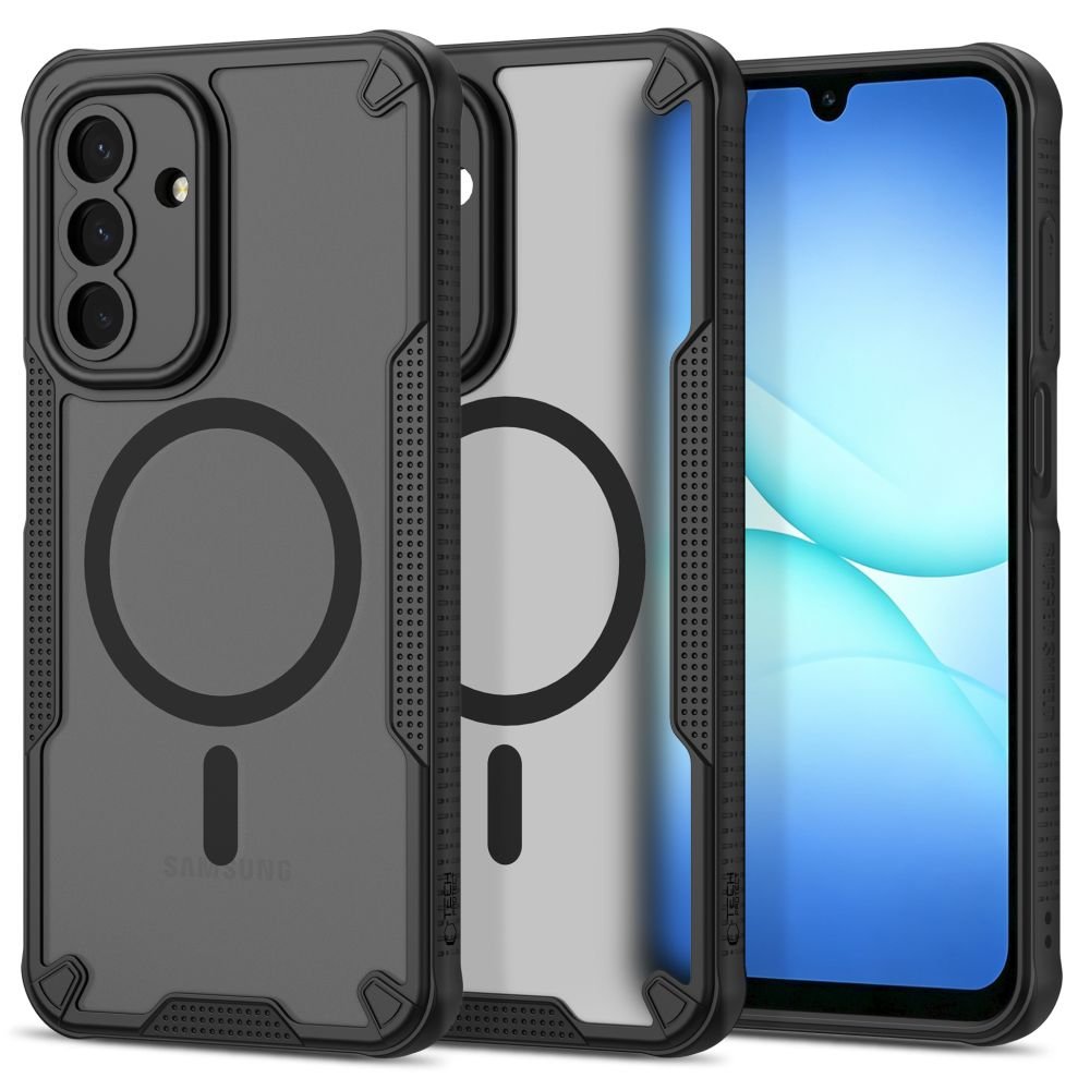 Tech-Protect Samsung Galaxy A17 4G / 5G / A18 4G / A26 4G / 5G - Σκληρή Θήκη με Πλαίσιο Σιλικόνης και MagSafe - Rugged Shield MagSafe - Matte Black