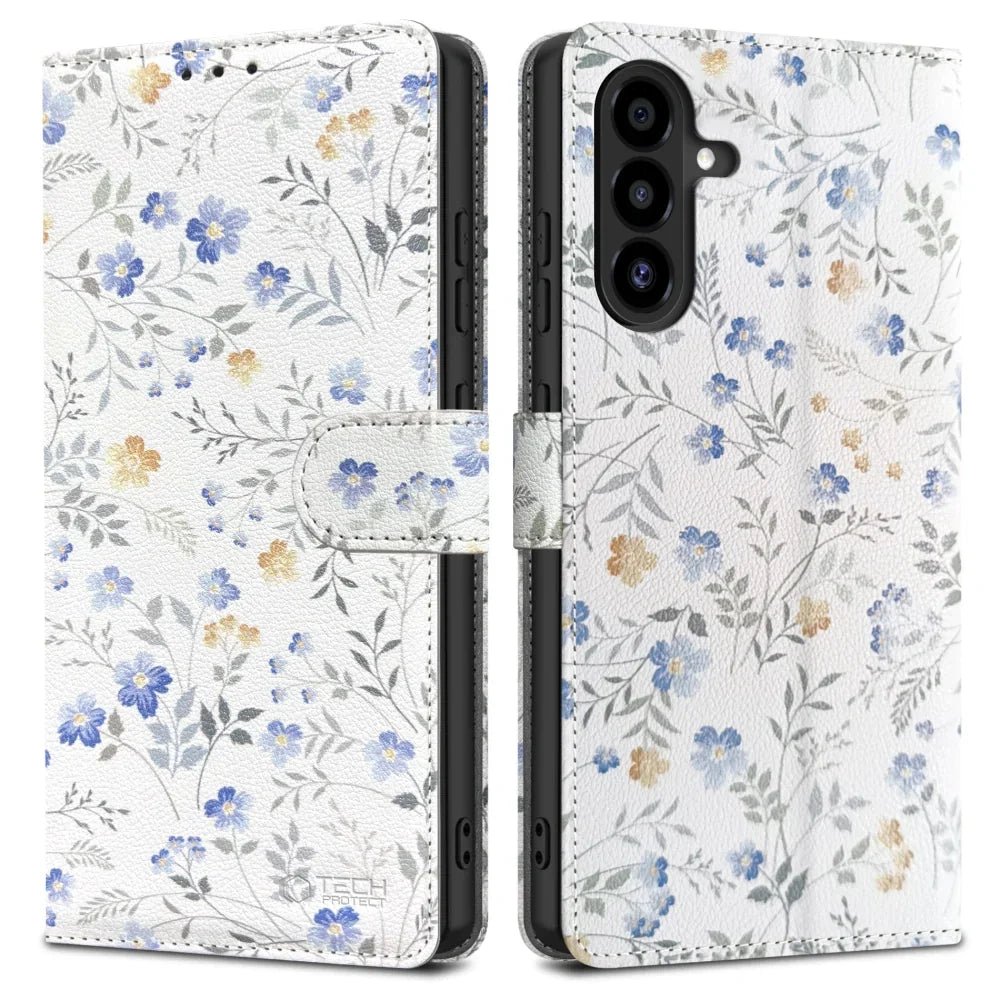 Tech - Protect Samsung Galaxy A26 5G / A17 4G / 5G - Wallet - Θήκη Πορτοφόλι Stand από Δερματίνη - Spring Flowers