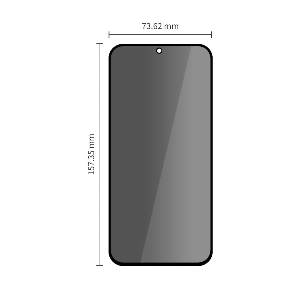 Tech-Protect Samsung Galaxy A27 5G - Full Screen Αντιχαρακτικό Γυαλί Οθόνης - Glass Spy Plus - 2 Τεμάχια - Privacy