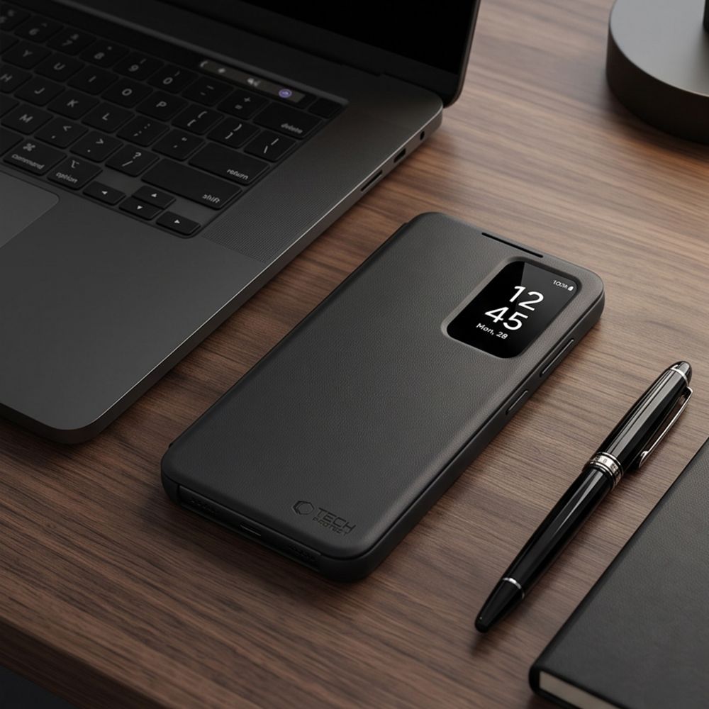 Tech-Protect Samsung Galaxy A27 5G - Θήκη Βιβλίο με Θέση για 1 Κάρτα - Smart Wallet - Matte Black