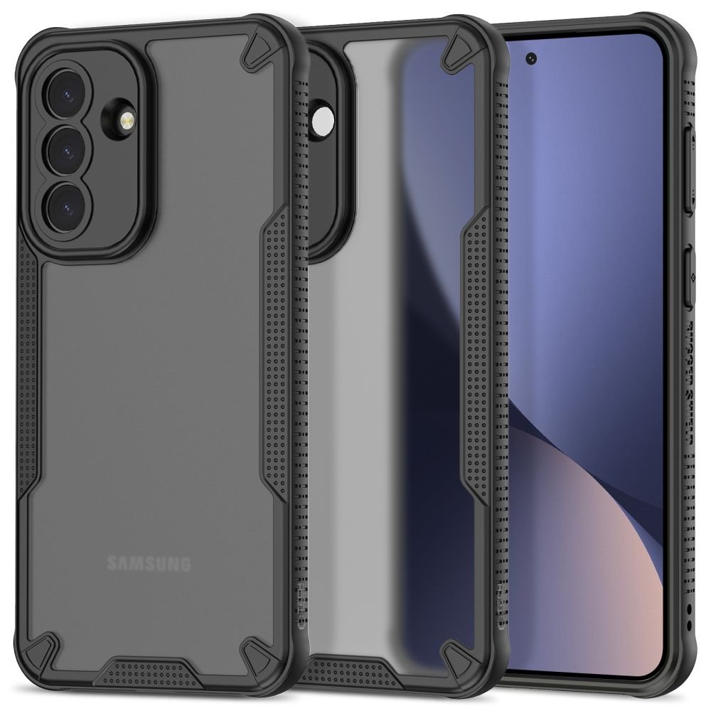 Tech - Protect Samsung Galaxy A37 5G - Σκληρή Θήκη με Πλαίσιο Σιλικόνης - Rugged Shield - Matte Black