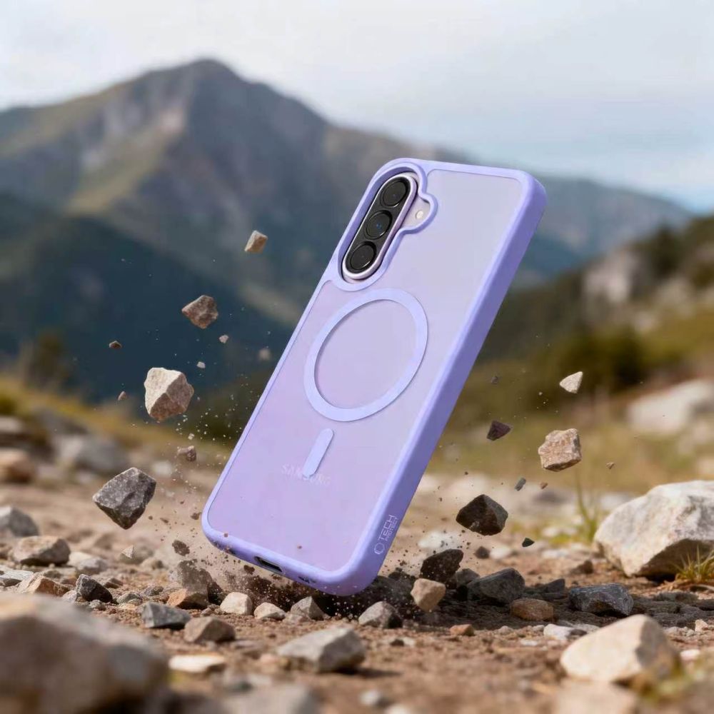 Tech - Protect Samsung Galaxy A57 5G - Σκληρή Θήκη με Πλαίσιο Σιλικόνης και MagSafe - MagMat MagSafe - Matte Lilac