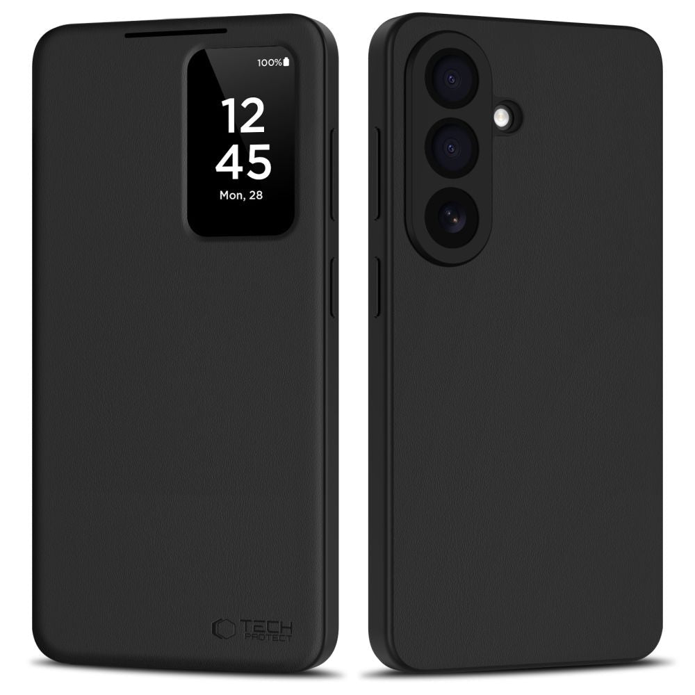 Tech - Protect Samsung Galaxy A57 5G - Θήκη Βιβλίο με Θέση για 1 Κάρτα - Smart Wallet - Matte Black