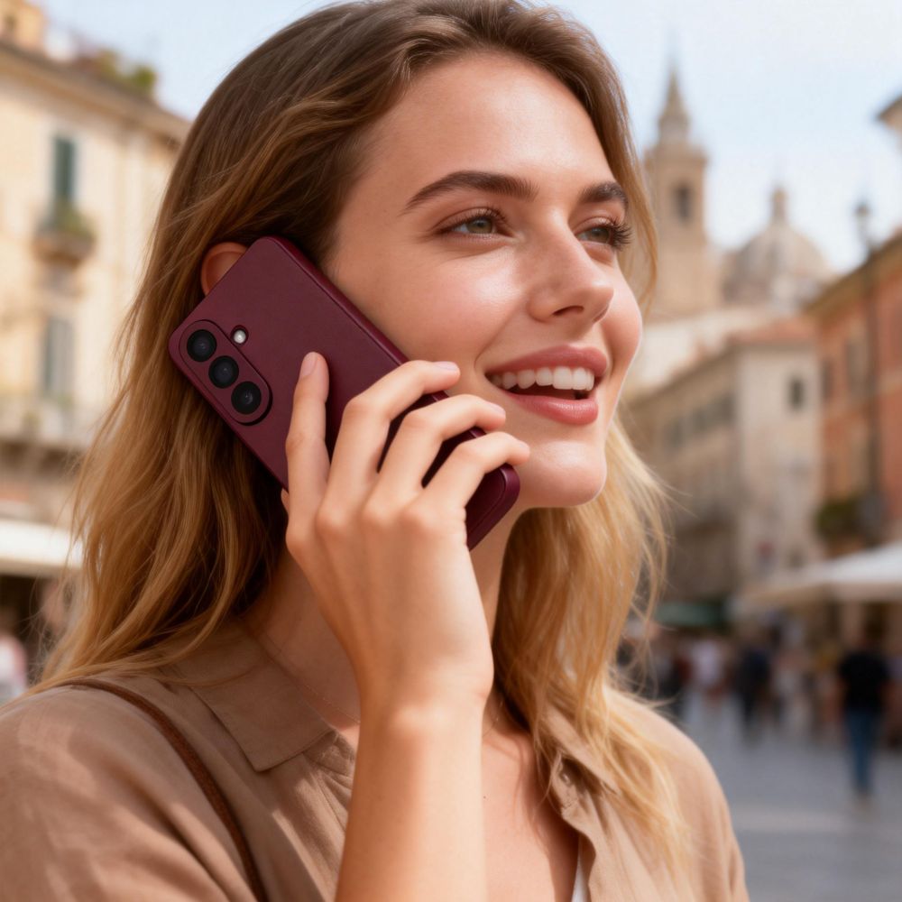 Tech - Protect Samsung Galaxy A57 5G - Θήκη Βιβλίο με Θέση για 1 Κάρτα - Smart Wallet - Mulberry