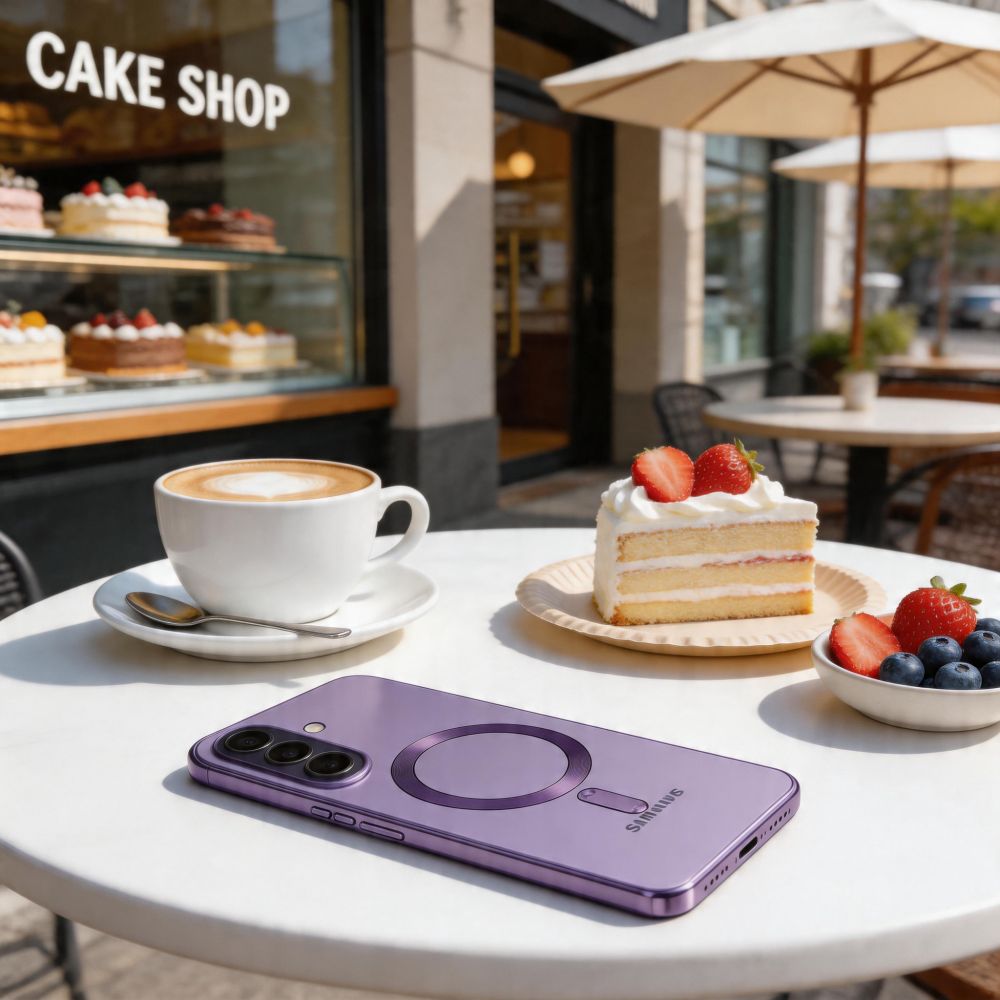 Tech - Protect Samsung Galaxy A57 5G - Θήκη Σιλικόνης TPU με MagSafe - MagFlex - Clear / Cobalt Violet