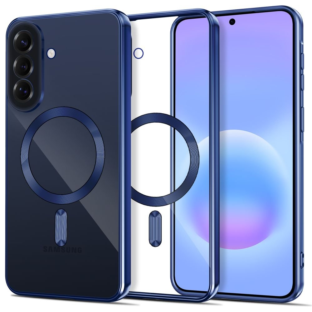 Tech - Protect Samsung Galaxy A57 5G - Θήκη Σιλικόνης TPU με MagSafe - MagFlex - Clear / Navy Blue