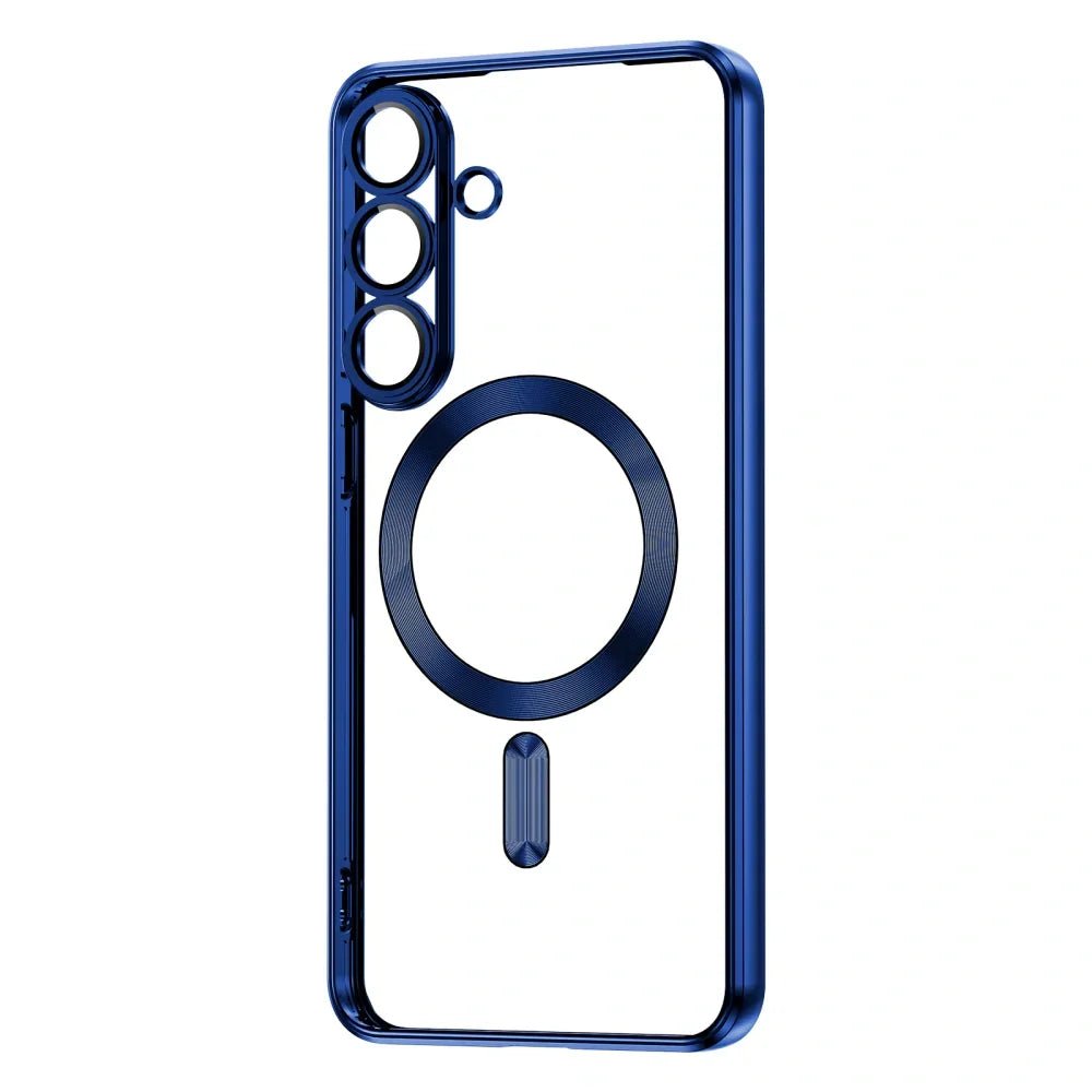 Tech - Protect Samsung Galaxy S25 FE - MagFlex Θήκη Σιλικόνης TPU με MagSafe - Διάφανη / Navy Blue