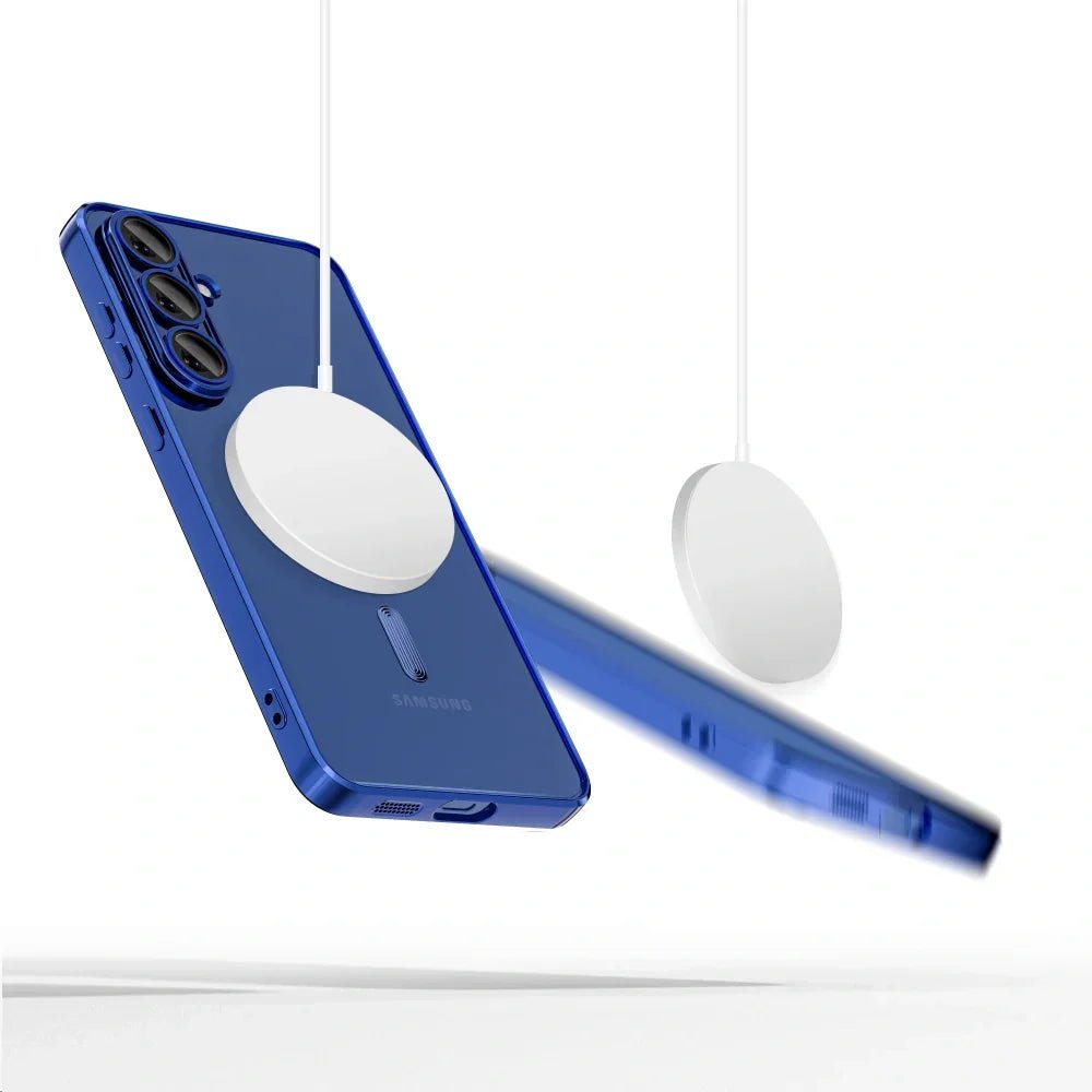 Tech - Protect Samsung Galaxy S25 FE - MagFlex Θήκη Σιλικόνης TPU με MagSafe - Διάφανη / Navy Blue