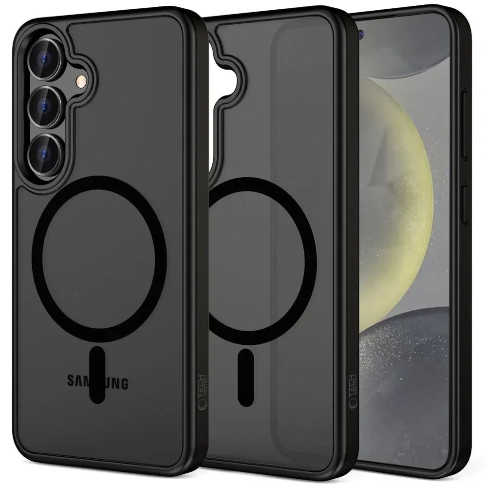 Tech - Protect Samsung Galaxy S25 FE - MagMat MagSafe - Σκληρή Θήκη με Πλαίσιο Σιλικόνης και MagSafe - Matte Black