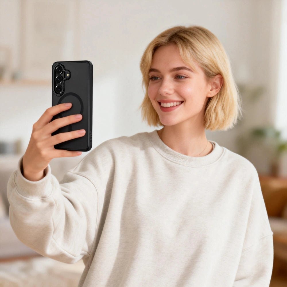 Tech - Protect Samsung Galaxy S26 - Σκληρή Θήκη με Πλαίσιο Σιλικόνης και MagSafe - MagCam - Matte Black