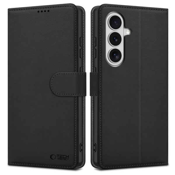Tech - Protect Samsung Galaxy S26 Plus - Θήκη Πορτοφόλι Stand από Δερματίνη - Wallet - Black