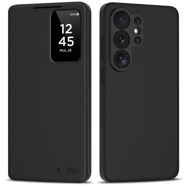 Tech - Protect Samsung Galaxy S26 Ultra - Θήκη Βιβλίο με Θέση για 1 Κάρτα - Smart Wallet - Matte Black