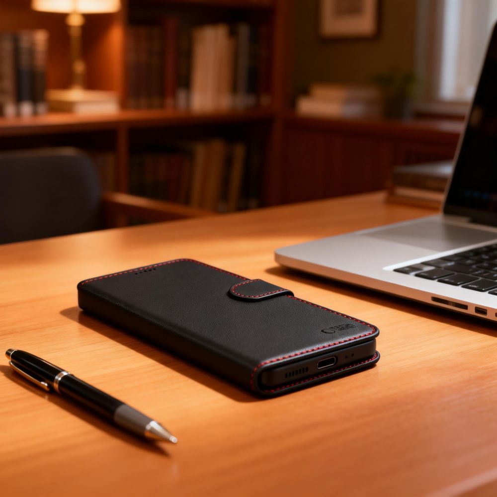 Tech - Protect Samsung Galaxy S26 Ultra - Θήκη Πορτοφόλι Stand από Δερματίνη - Wallet - Black / Red