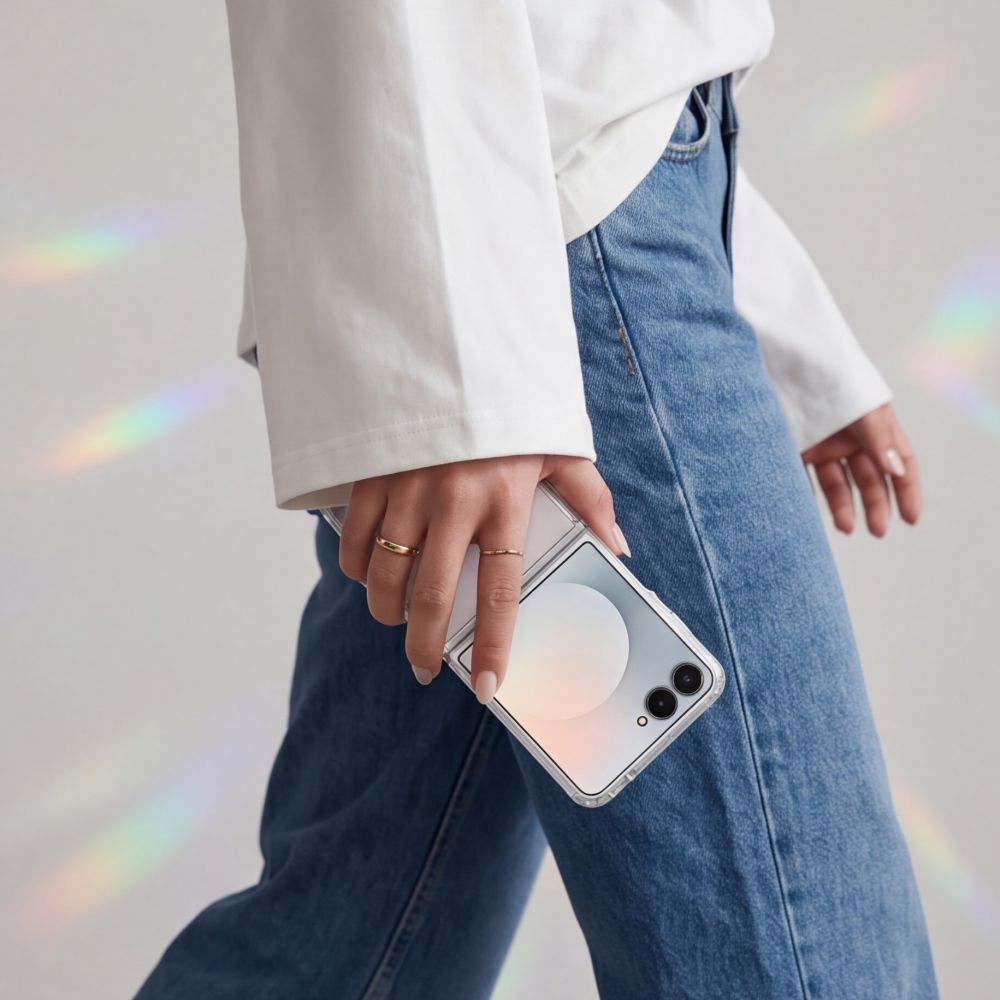 Tech-Protect Samsung Galaxy Z Flip8 - Σκληρή Θήκη με Πλαίσιο Σιλικόνης - Flexair Hybrid - Clear