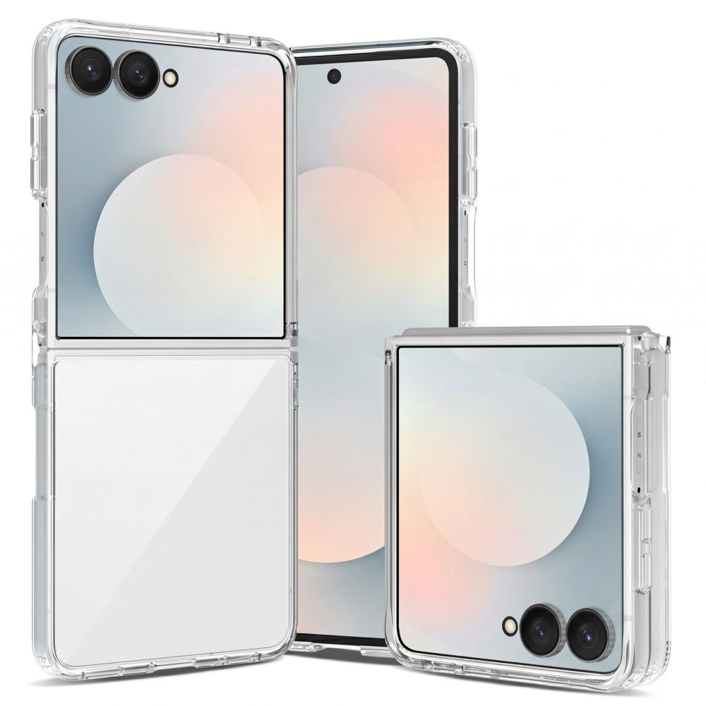 Tech-Protect Samsung Galaxy Z Flip8 - Σκληρή Θήκη με Πλαίσιο Σιλικόνης - Flexair Hybrid - Clear
