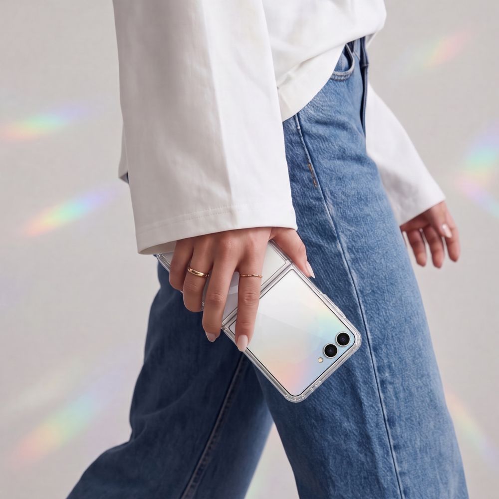 Tech-Protect Samsung Galaxy Z Flip8 - Σκληρή Θήκη με Πλαίσιο Σιλικόνης - Flexair Hybrid MagSafe- Clear
