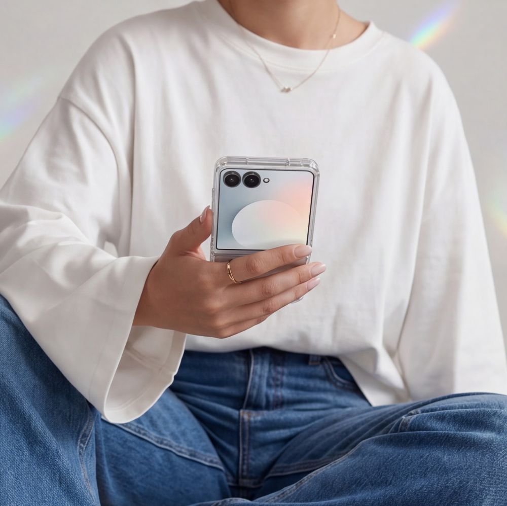 Tech-Protect Samsung Galaxy Z Flip8 - Σκληρή Θήκη με Πλαίσιο Σιλικόνης - Flexair Hybrid MagSafe- Clear