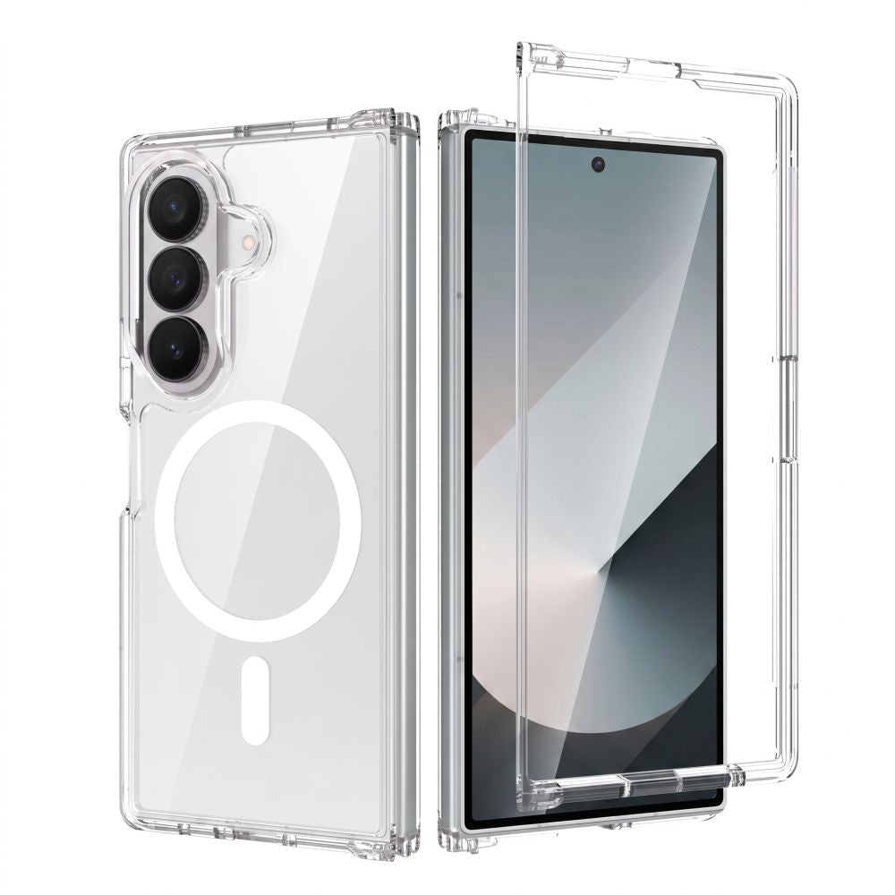 Tech-Protect Samsung Galaxy Z Fold8 Ultra - Σκληρή Θήκη με Πλαίσιο Σιλικόνης - Flexair Hybrid MagSafe- Clear