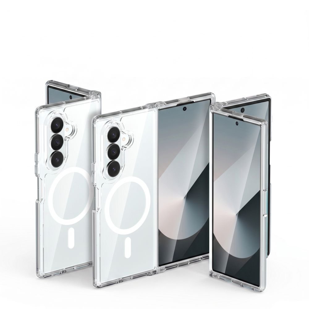 Tech-Protect Samsung Galaxy Z Fold8 Ultra - Σκληρή Θήκη με Πλαίσιο Σιλικόνης - Flexair Hybrid MagSafe- Clear