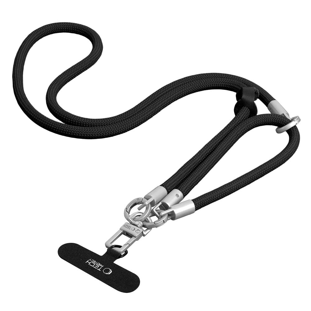 Tech - Protect Universal Λουράκι για Θήκη Κινητού - C10S Rope CrossBody / Wrist Strap - Black / Titanium