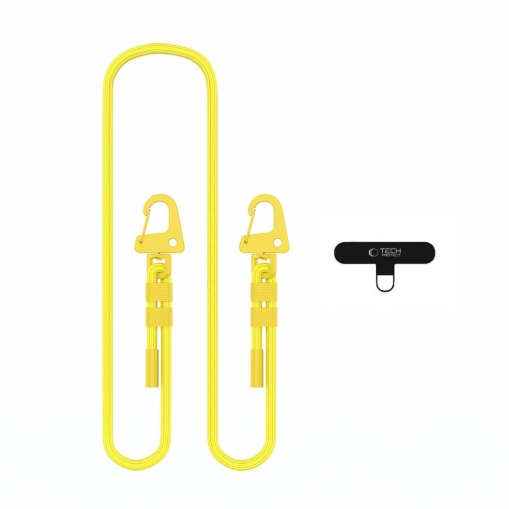 Tech-Protect Universal Λουράκι για Θήκη Κινητού - C5SD Rope CrossBody Strap - Yellow